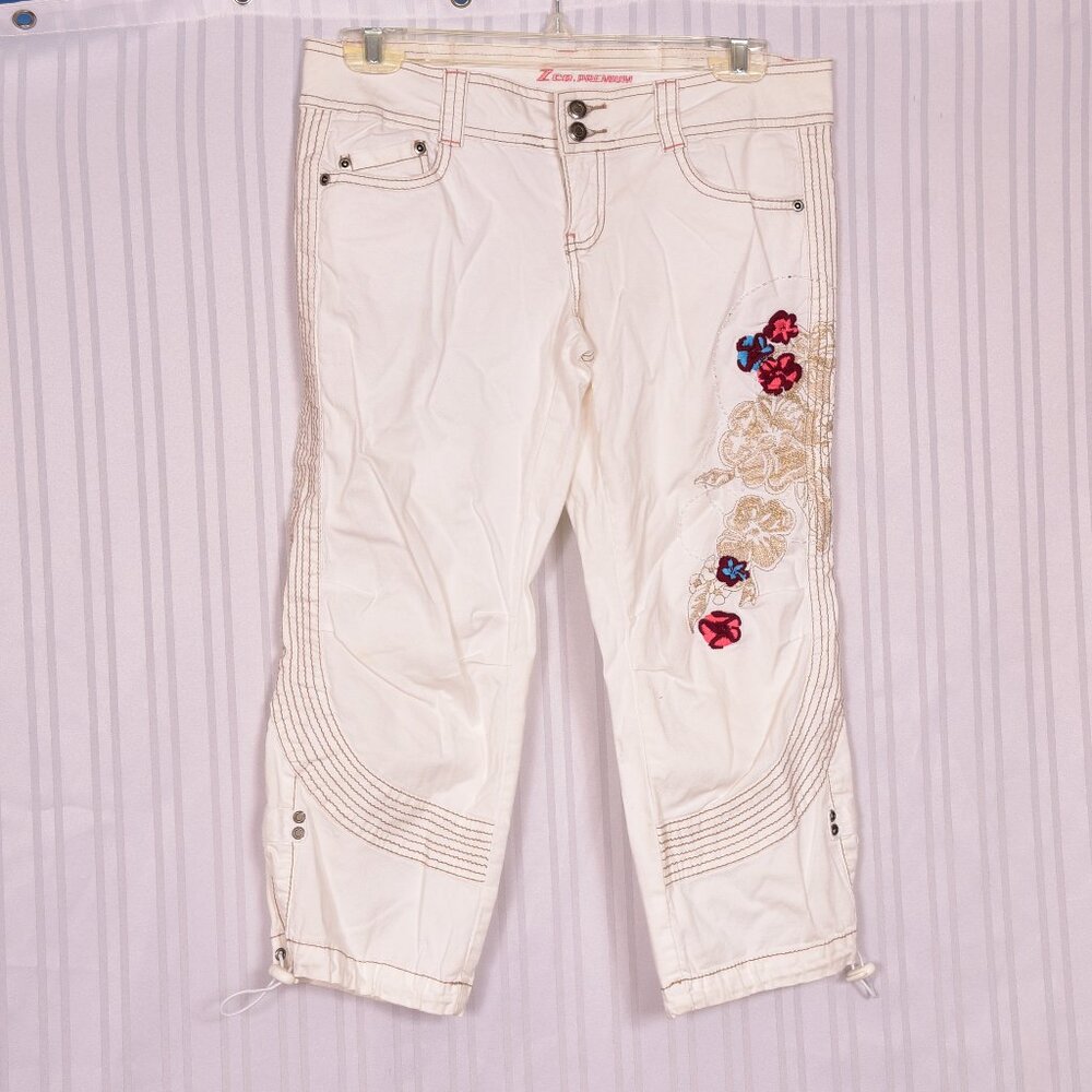 Ice Premium Pants Embroidered Capri Size 7